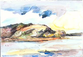 Oscar Vance Larmer, Tuttle Cove, ca. 1985, Watercolor with graphite on paper, Kansas State Univ…