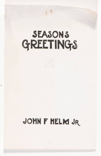 Christmas card, 1925