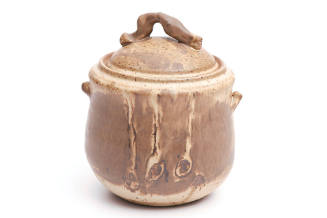 Title unknown (lidded brown vessel)