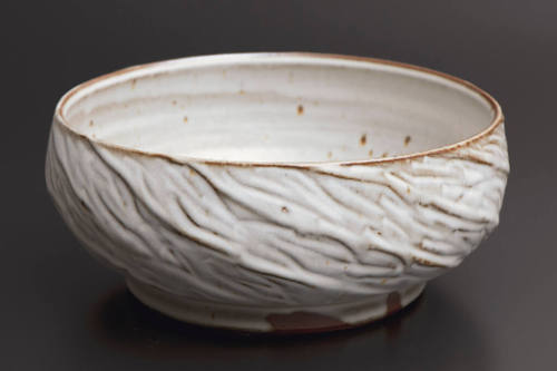 Title unknown (white bowl with brown flecks)
