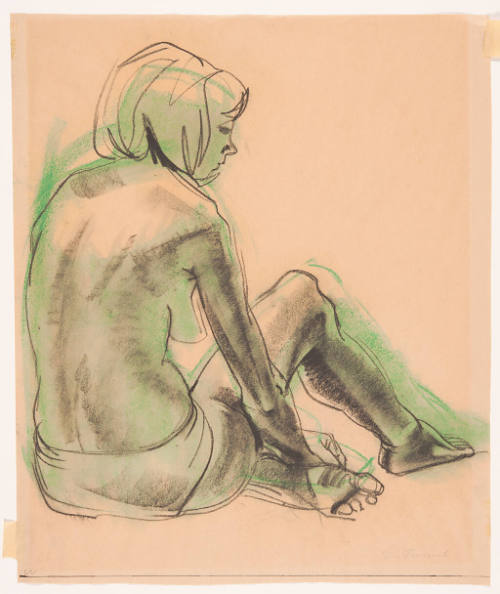 Untitled (seated female figure)