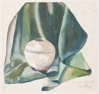 Drapery and Indian Pot