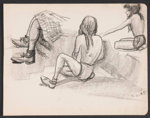 Title unknown (Marianne- figure studies (1-7-45))