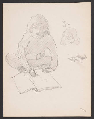 Title unknown (Marianne- seated and drawing (2-46))