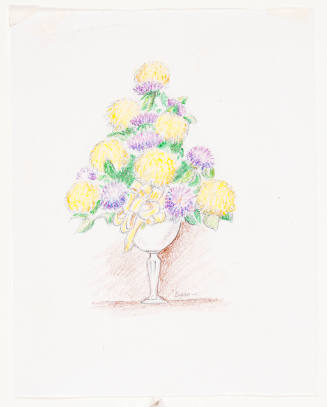 Title unknown (bouquet of flowers in vase)