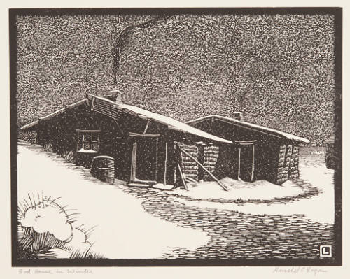 Sod House in Winter