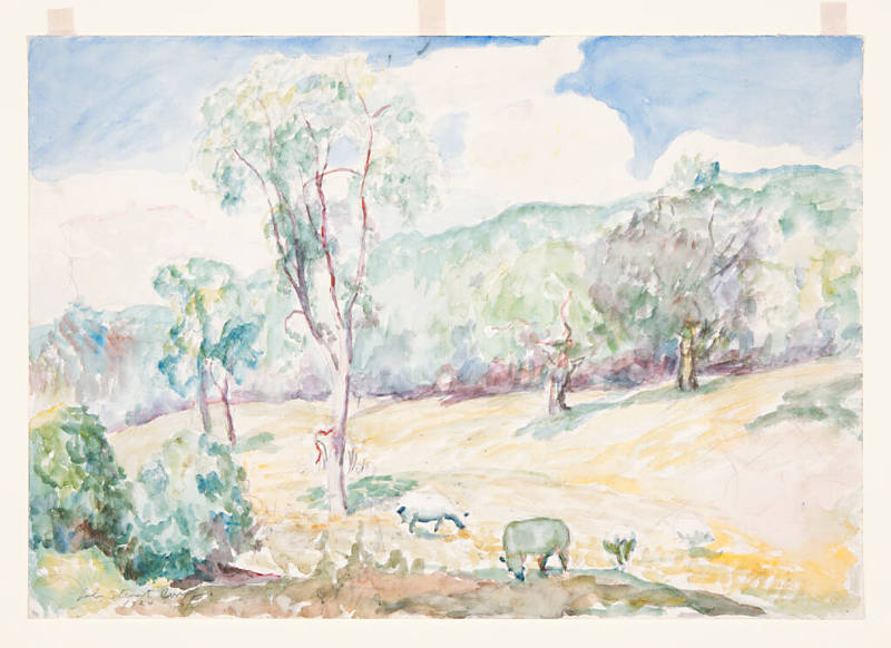 Sheep Field Hillside, 1924