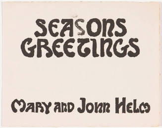 Christmas card, 1928