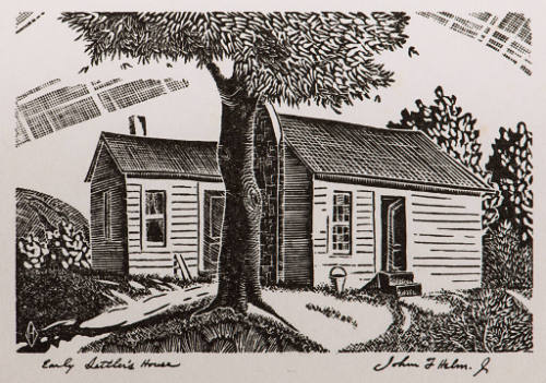 Early Settler's House (Christmas card)