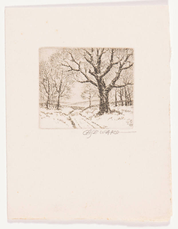 Christmas card (landscape, 1937)