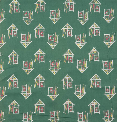 'Tea House' fabric swatch