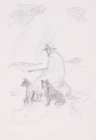 Study for Bellamy watching his sheep