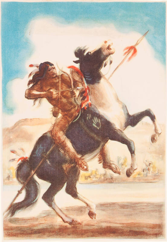 Indian Warrior On Horse