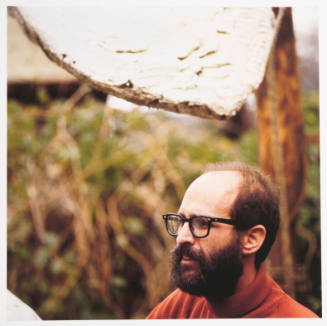 Lester Goldman (painting professor, Kansas City Art Institute), in his studio, 57th Street, Kansas City, Missouri, November 28, 1982