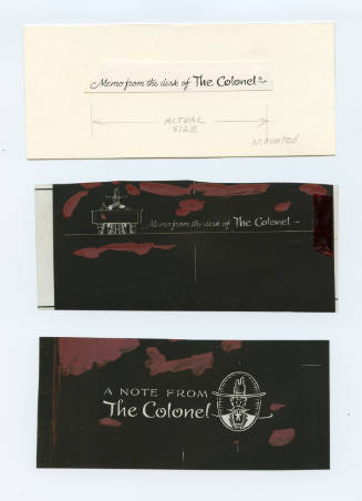 The Colonel letterhead mockups (3 sheets)