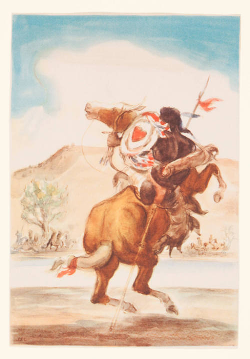 Indian Warrior On Horse