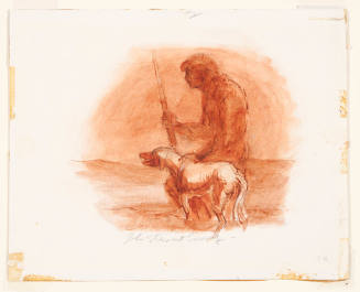 Ishamael Bush with Gun and Dog, illustration study