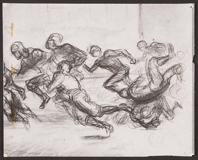 Four Football Studies Photo