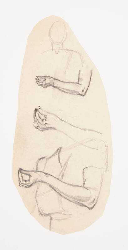 Study of an arm and hand snapping