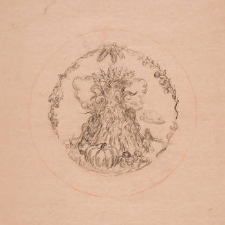Drawing for Steuben plate