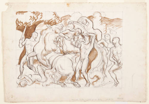 Study for Amazons Fighting