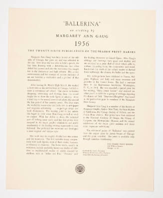 "Ballerina" leaflet
