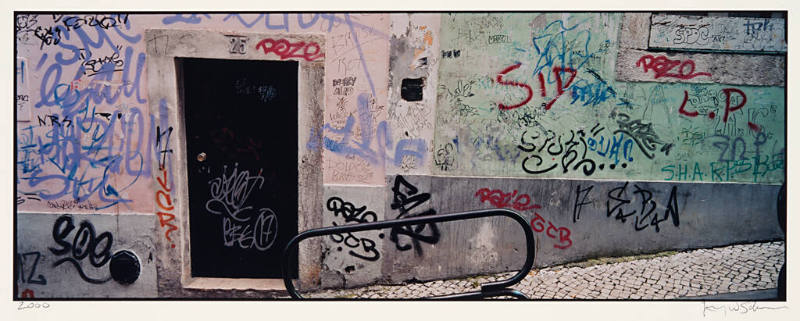 Graffiti on Our Street in Lisbon, Portugal, May 2000