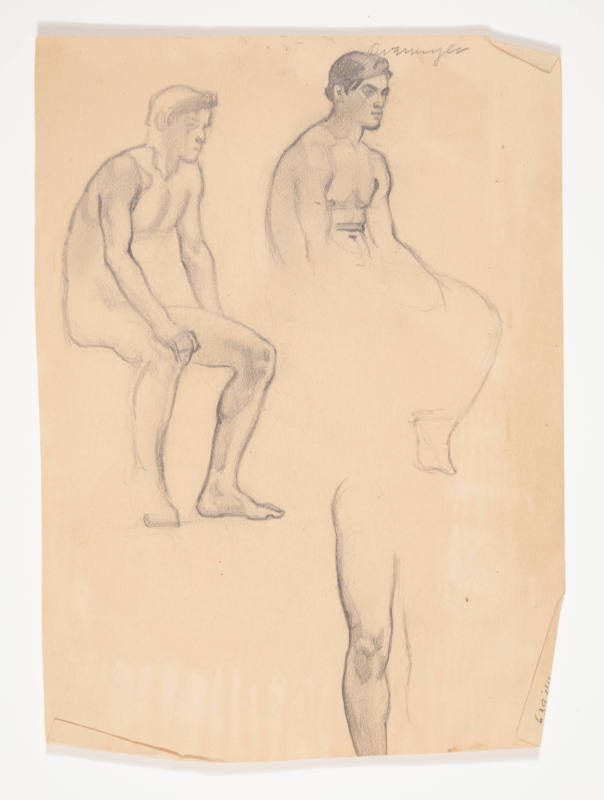 Studies of a seated male