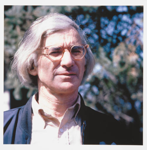 Howard Rogovin (painting professor, University of Iowa), near his studio, Melrose street, Iowa City, Iowa, April 14, 1979