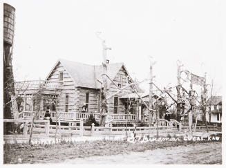 Northeast view of Cabin Home