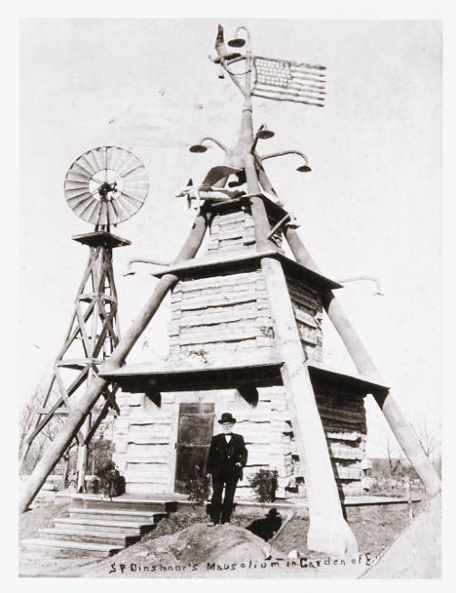 S.P. Dinsmoor and his Mausoleum