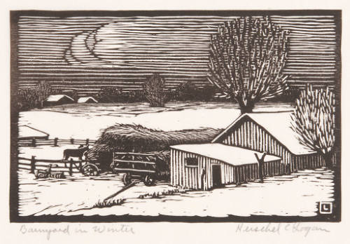 Barnyard in Winter