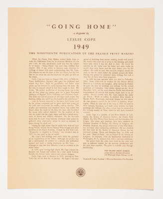 "Going Home" leaflet