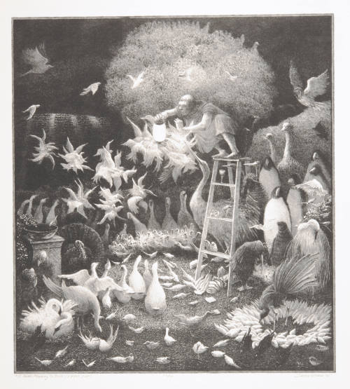 St. Francis Preaching to Birds (A Night Piece)