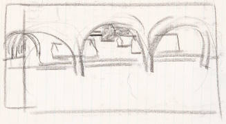 Untitled (sketch of archways)