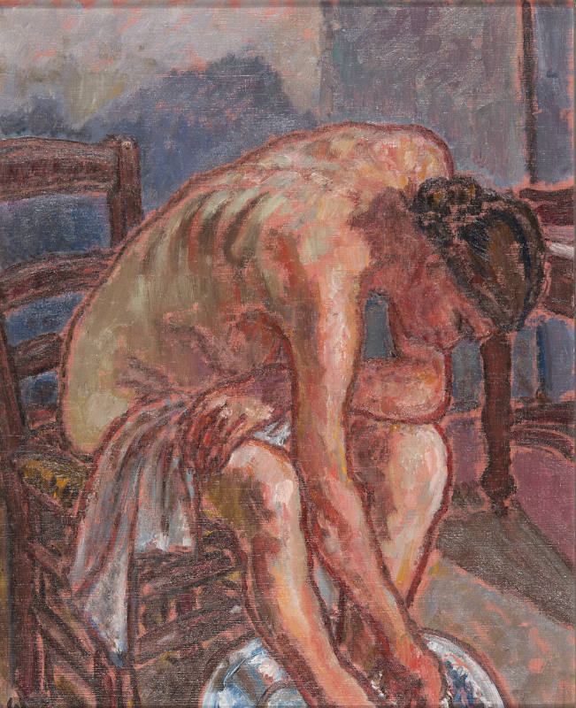 Woman Washing Feet