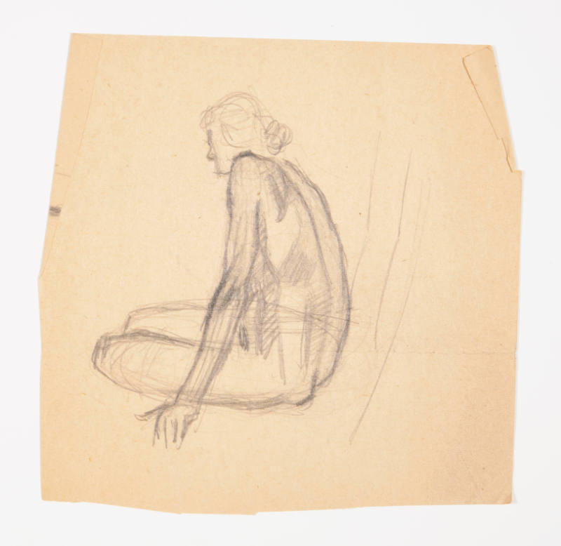 Study of a seated female nude