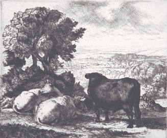 Untitled (landscape with cattle)