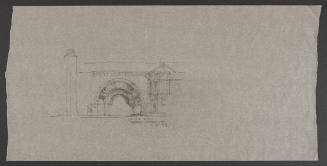 Early Sketches of the Beach Museum of Art: Campus Arch