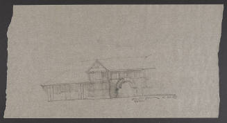 Early Sketches of the Beach Museum of Art: Community Entrance