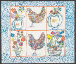 Margaret Ponce Israel (United States), Chickens, 1978, color lithograph on paper, 23 1/8 x 27 1…
