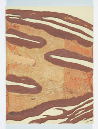 John Frederick Helm, Jr., Natives, 1969, wood engraving block, 13/16 x 8 15/16 x 12 in., Kansas…