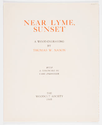 Near Lyme, Sunset print folio