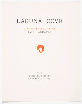 Laguna Cove (print folio cover)