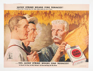 Advertisement for Lucky Strike featuring James Chapin's Tobacco Talk