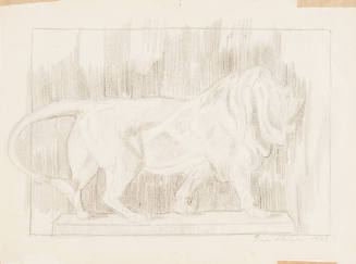 Title unknown (model of a lion)