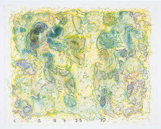 Colette Stuebe Bangert, Inland Seasons: Haze IV, 2010, watercolor, oil crayon, colored pencil, …