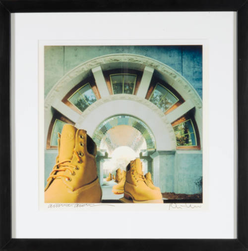 Title unknown (boots with Beach Museum arch)