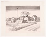 William Judson Dickerson, Untitled, Industrial Wichita no. 5 (aka View of Farm or Man with Cart…