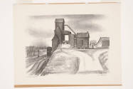 William Judson Dickerson, Wheat Elevator, 1936, lithograph, 7 7/8 x 11 in., Kansas State Univer…